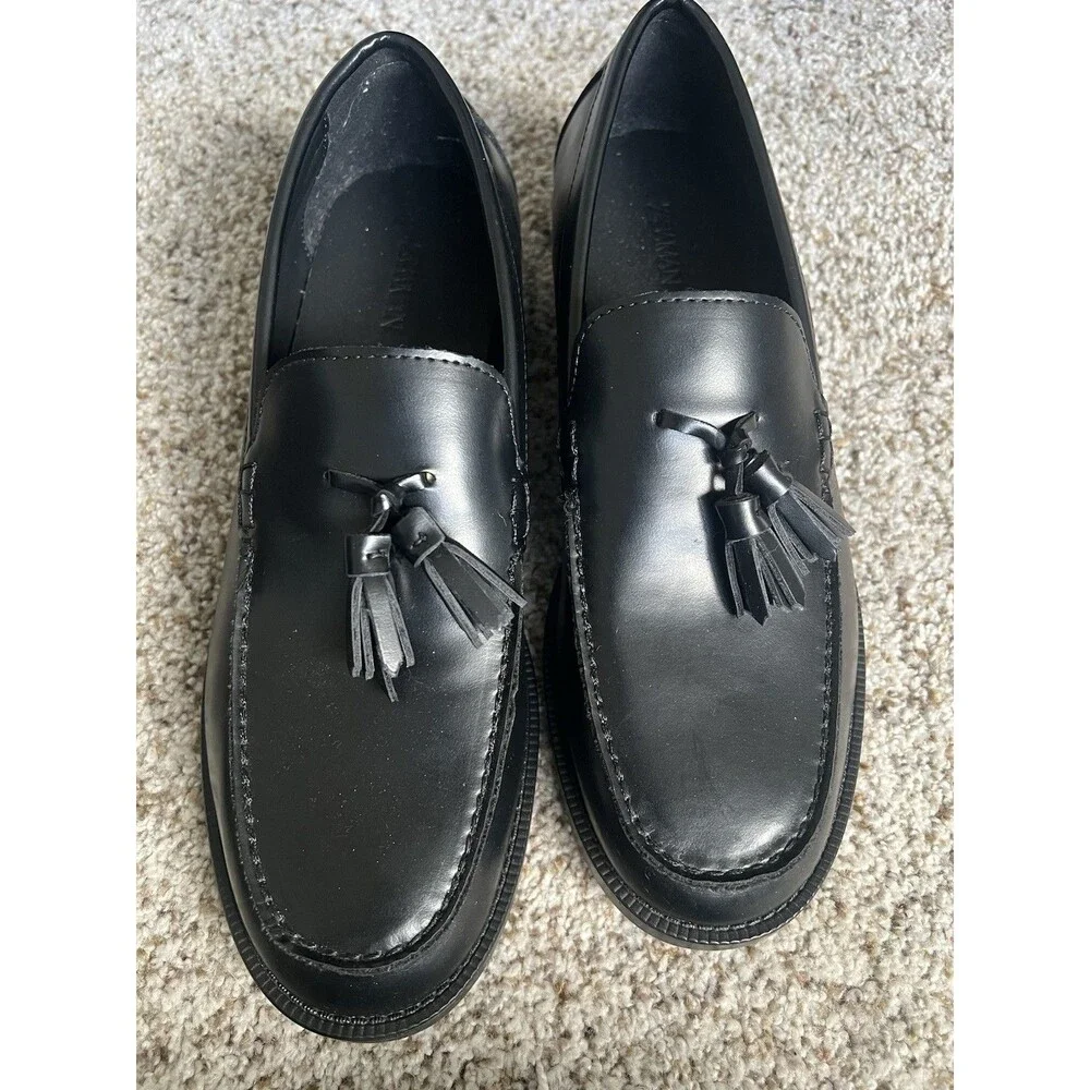 Zara Men's Regnum Comfort Tassel Loafers Black Size EU 41 NWOB